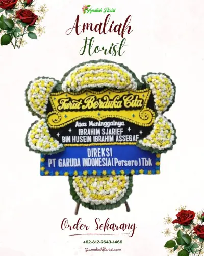 Papan Bunga Duka di Purwoasri