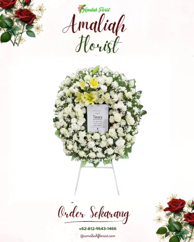 Krans Bunga Duka Cita di Purwoasri